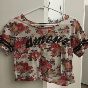 Floral crop top