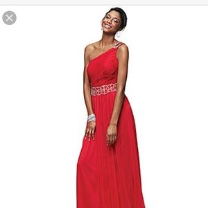 Blondie Nites Red Prom Dress