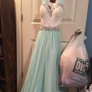 Glam Turquoise Prom Homecoming Dress