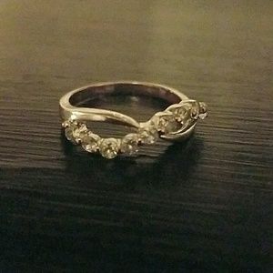Silver infinity ring