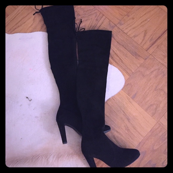 Over the knee black boots - Picture 1 of 3
