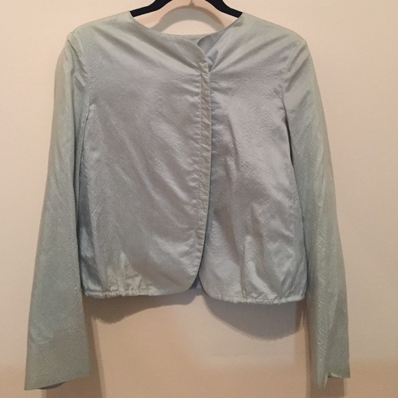 Giorgio Armani Mint Colored Front Zip Jacket. - image 2