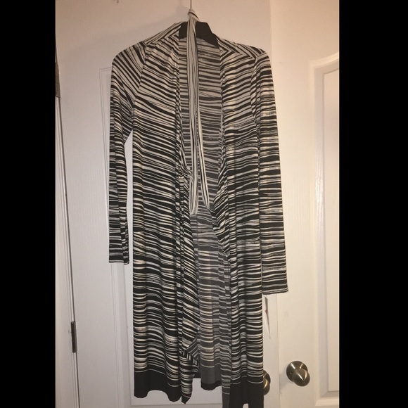 Black and white striped light jacket