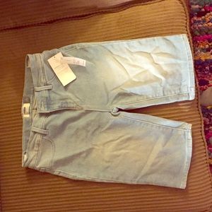 Girls Soft Denim Bermudas