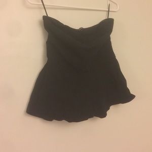 Express strapless peplum top