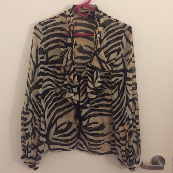 Zebra print blouse