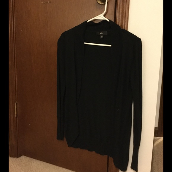 Mossimo Black Open Cardigan