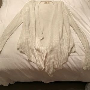 Cream Buttonless cardigan