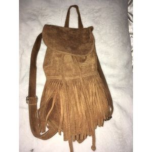 Brandy Melville Suede Backpack