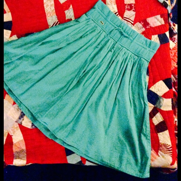 A-line Skirt with graphic stitched logo by Lacoste