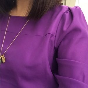 Jcrew purple top with girly structures