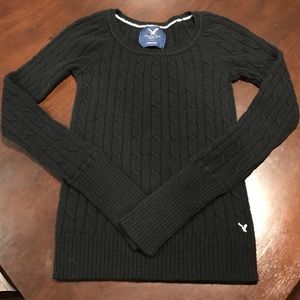 Black American Eagle Sweater