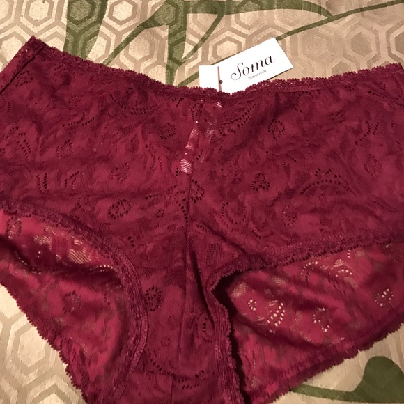 Maroon Lace Underwear. New with tags
