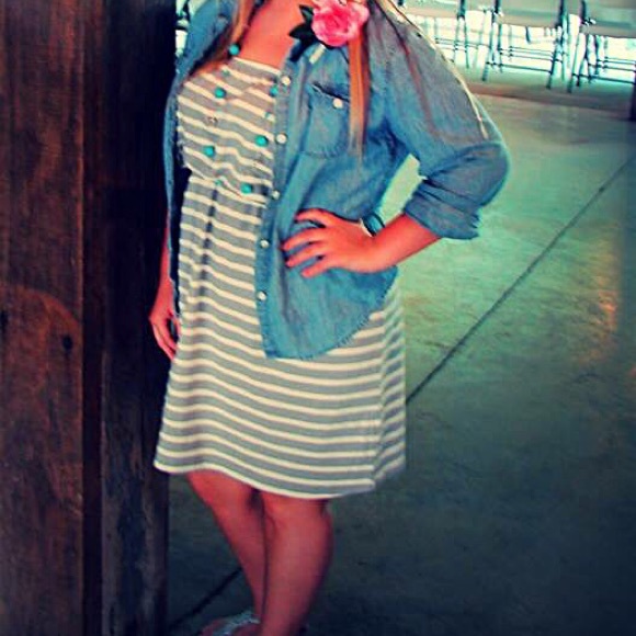 Blue jean top