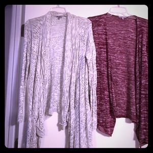 Two-piece cardigan bundle