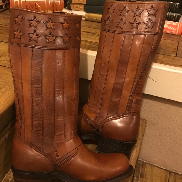Frye Stars and Stripe Boots - Picture 2 of 4