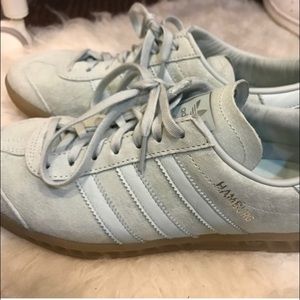 Adidas mint green shoes