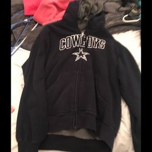 NFL cowboys authentic zip up sweater