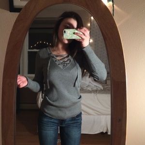 CrissCross Long Sleeve Sweater