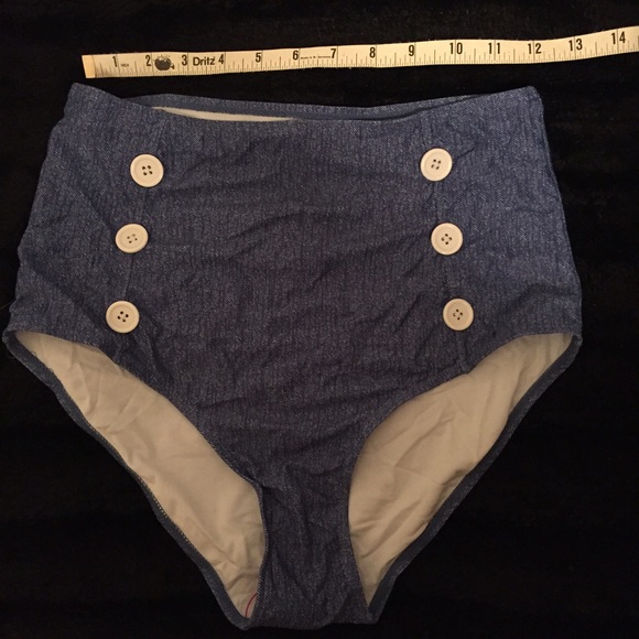 ONLY XXL LEFT 5* rated Retro Blue Bikini - Picture 3 of 4