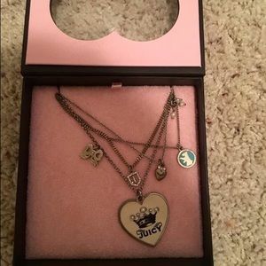 Juicy Couture Multi-strand necklace with dangles