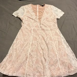 Lace skater dress