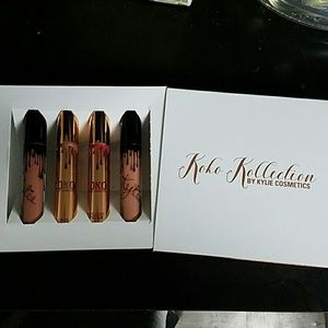 3 kylie lip glosses and 1 liquid lipstick-bundle