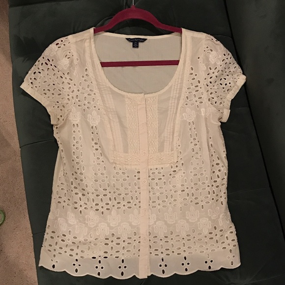 American Eagle cream blouse, size Small - Picture 1 of 2