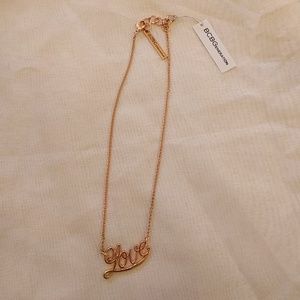 BCBGeneration Rose Gold "Love" Necklace