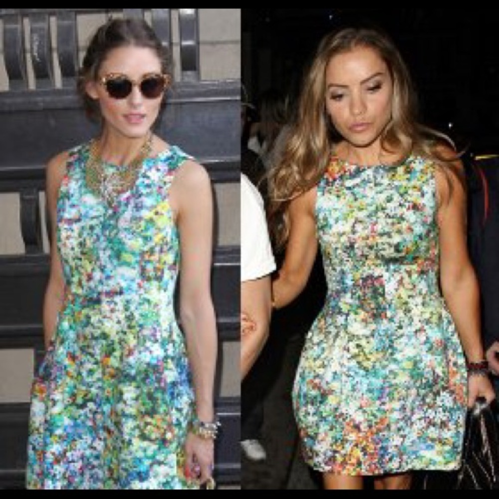 Zara floral tulip dress XS Olivia Palermo