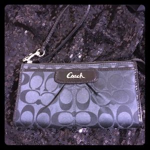 Black Coach wallet/ Wristlet.