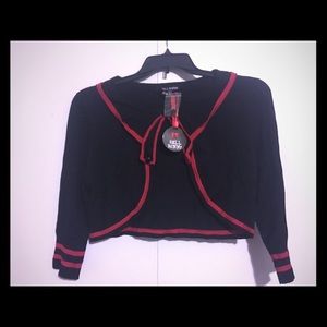 Red and Black shrug