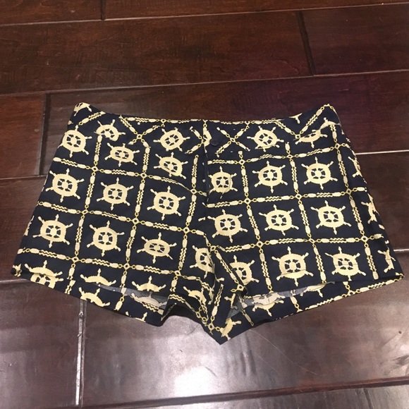 Nautical blue and gold shorts!!