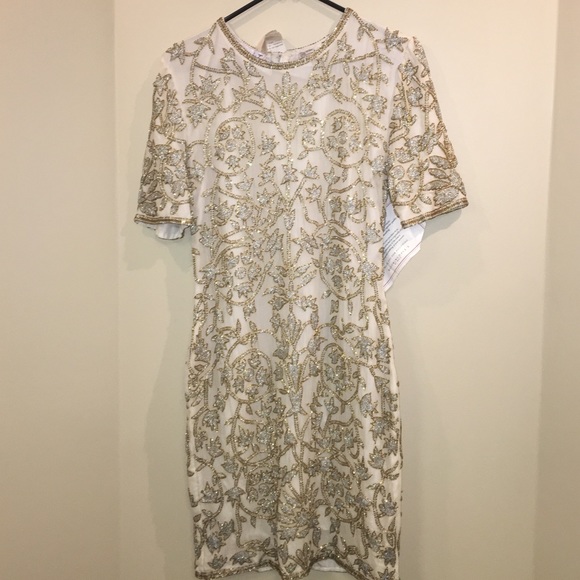 Vintage bloomingdales beaded dress PS