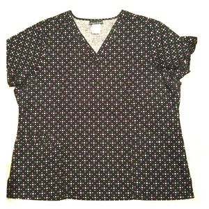 Polka Dot Scrub Top