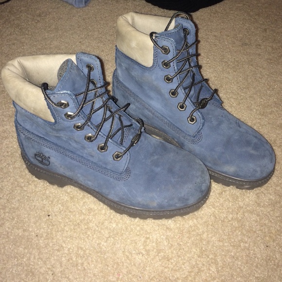 Blue Timberland boots