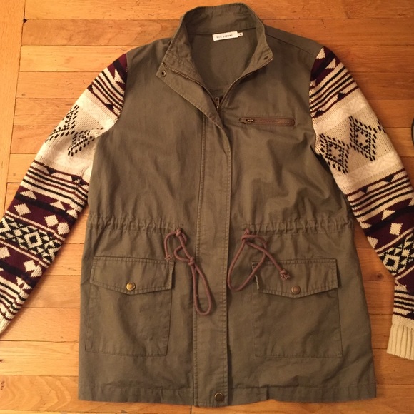 Blu Pepper Green Utility Jacket