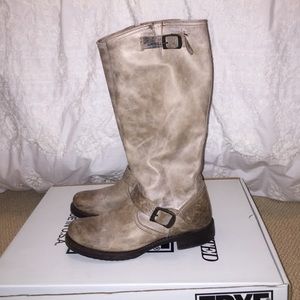 Frye Veronica Slouch Slate Antiqued Leather