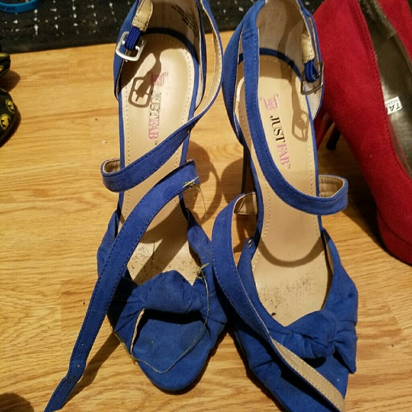 Just fab blue heels