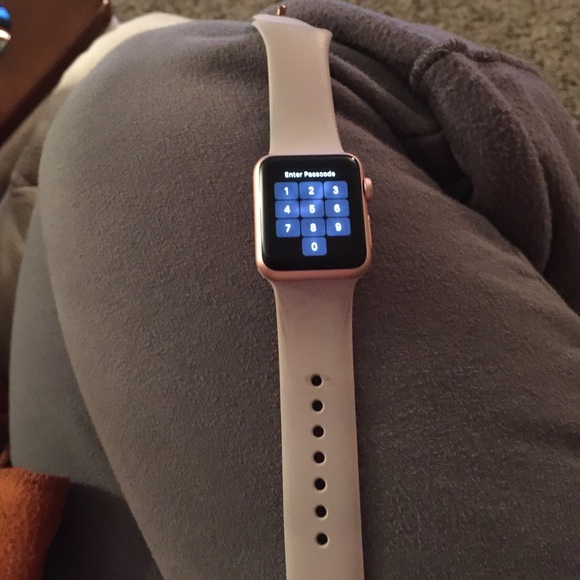 Rose gold Apple Watch series 1