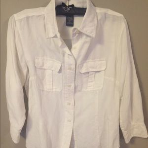 White Button-up Blouse
