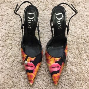 Christian Dior Lips Flower Heels