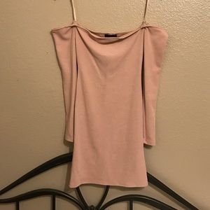 Pink/nude dress *off the shoulders*