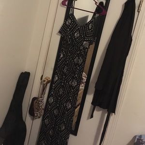 Print maxi dress with slit 😻