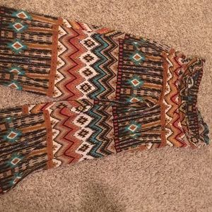 Multi color patterned pants