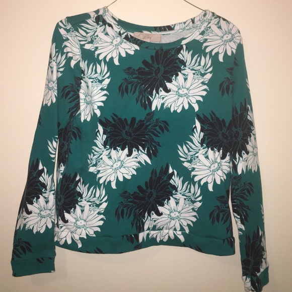 Ann Taylor Loft floral sweater size small
