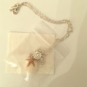REAL Starfish and Shell Necklace