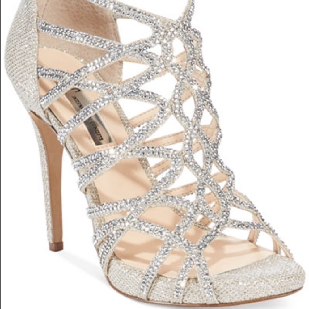 Beautiful Champagne Rhinestone Heels