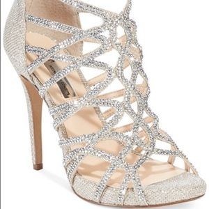 Beautiful Champagne Rhinestone Heels