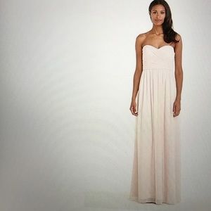 Monique Lhullier Bridesmaid Strapless Gown